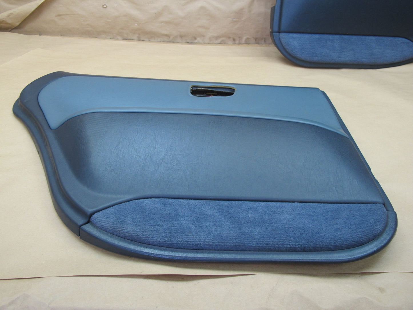 1992-1993 Lexus ES300 Rear Left & Right Interior Door Panel Dark Blue OEM