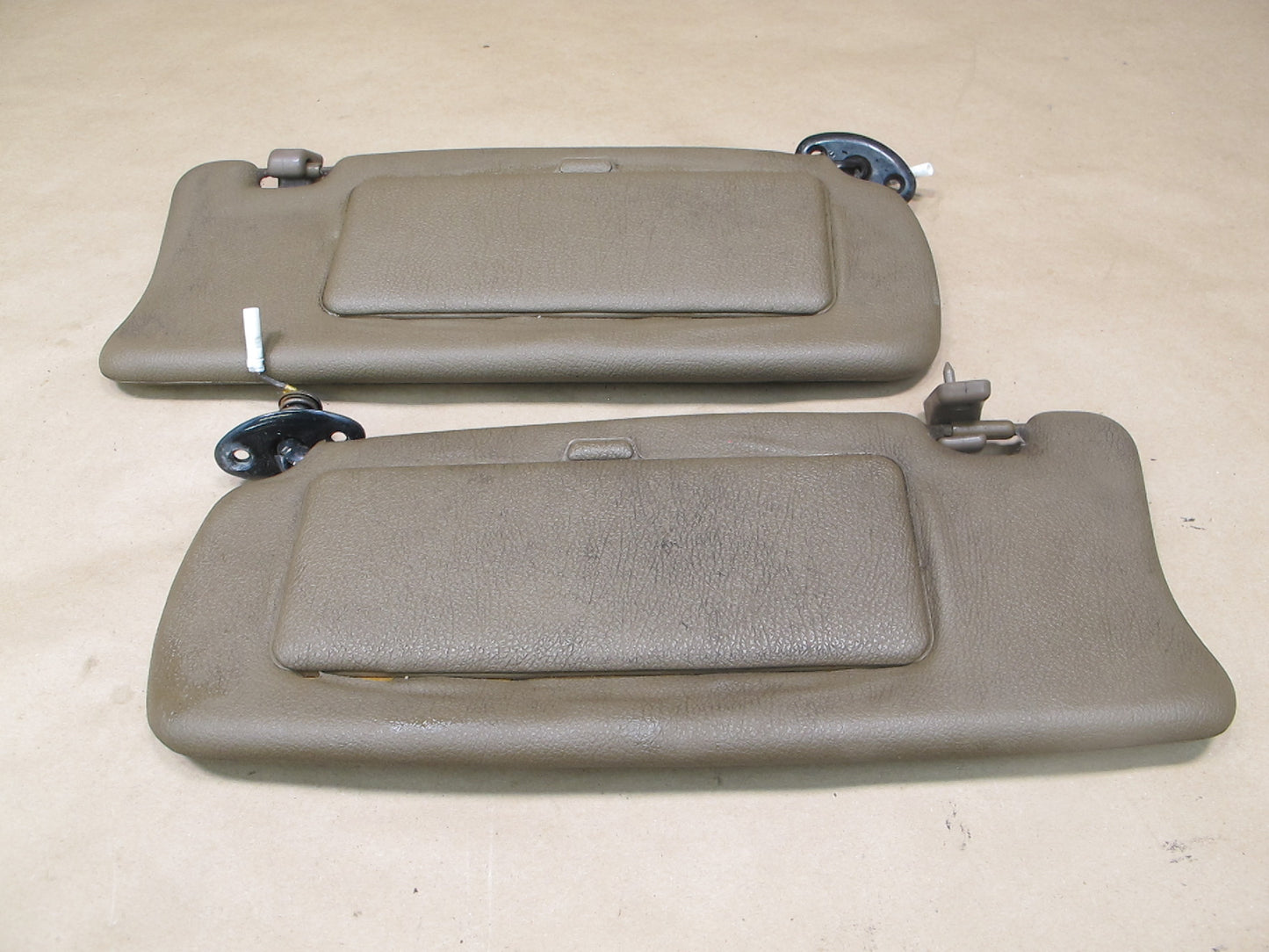 86-88 Toyota Supra MK3 Set of 2 Front Left & Right Sun Visor Brown OEM