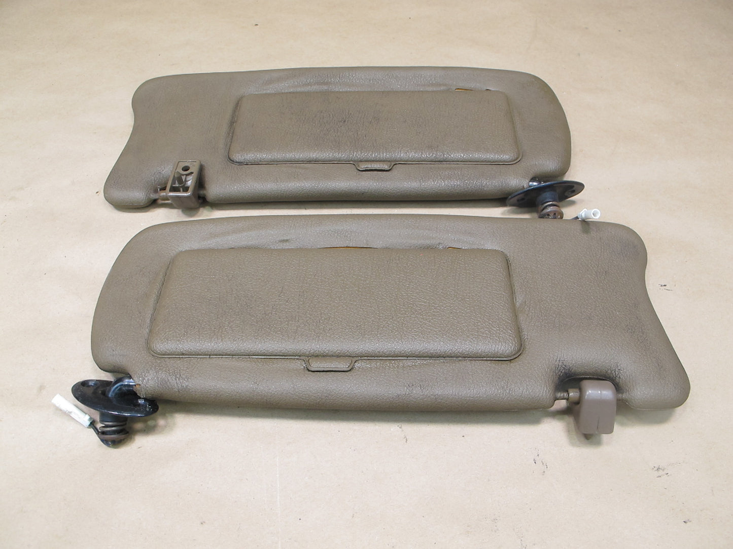 86-88 Toyota Supra MK3 Set of 2 Front Left & Right Sun Visor Brown OEM