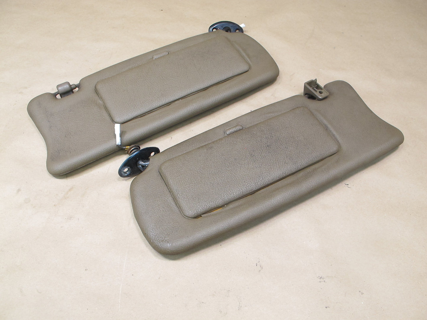 86-88 Toyota Supra MK3 Set of 2 Front Left & Right Sun Visor Brown OEM