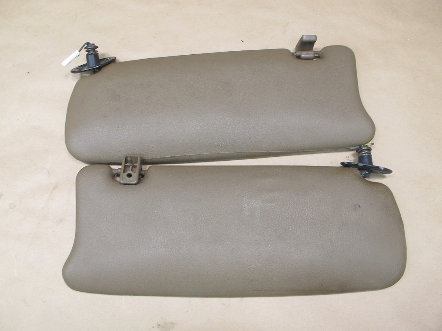 86-88 Toyota Supra MK3 Set of 2 Front Left & Right Sun Visor Brown OEM