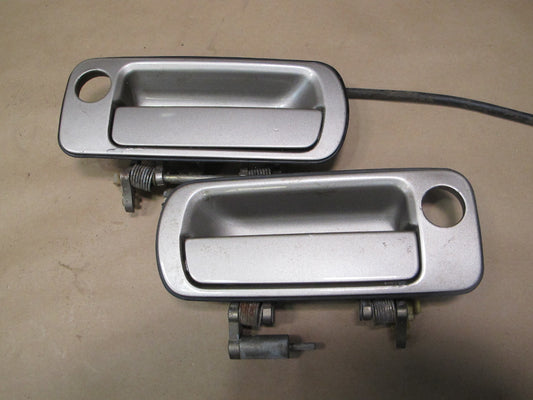 86-92 Toyota Supra MK3 Set of 2 Left & Right Exterior Door Handle Beige OEM