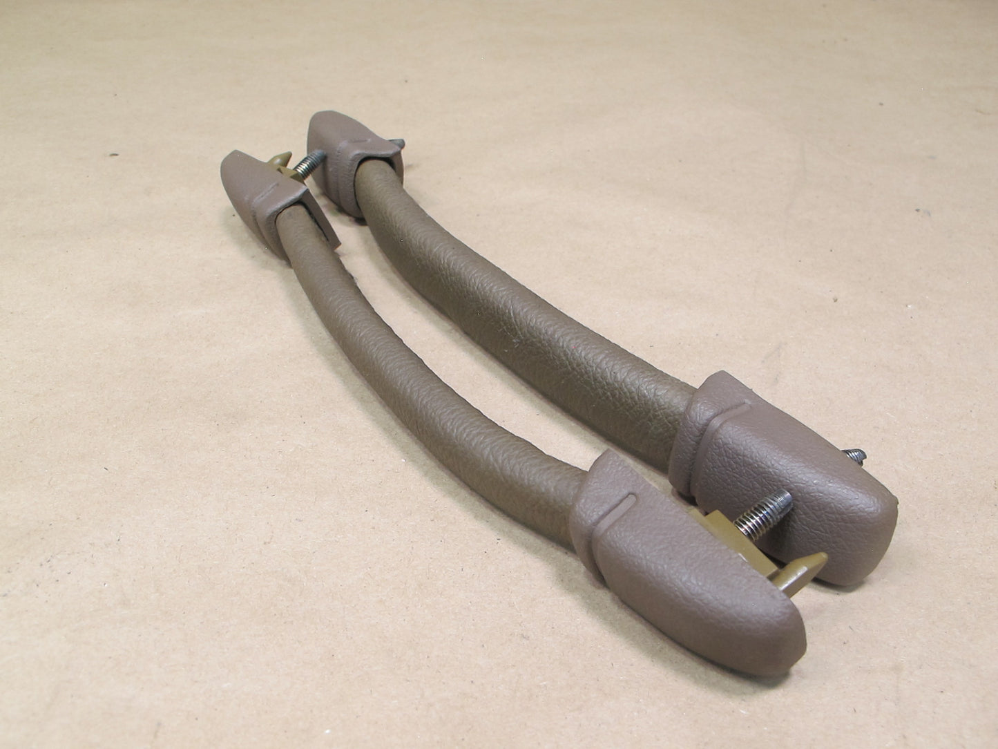 86-92 Toyota Supra MK3 Set of 2 A Pillar Grab Handle Brown OEM