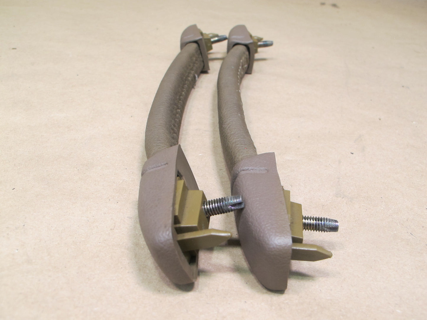 86-92 Toyota Supra MK3 Set of 2 A Pillar Grab Handle Brown OEM