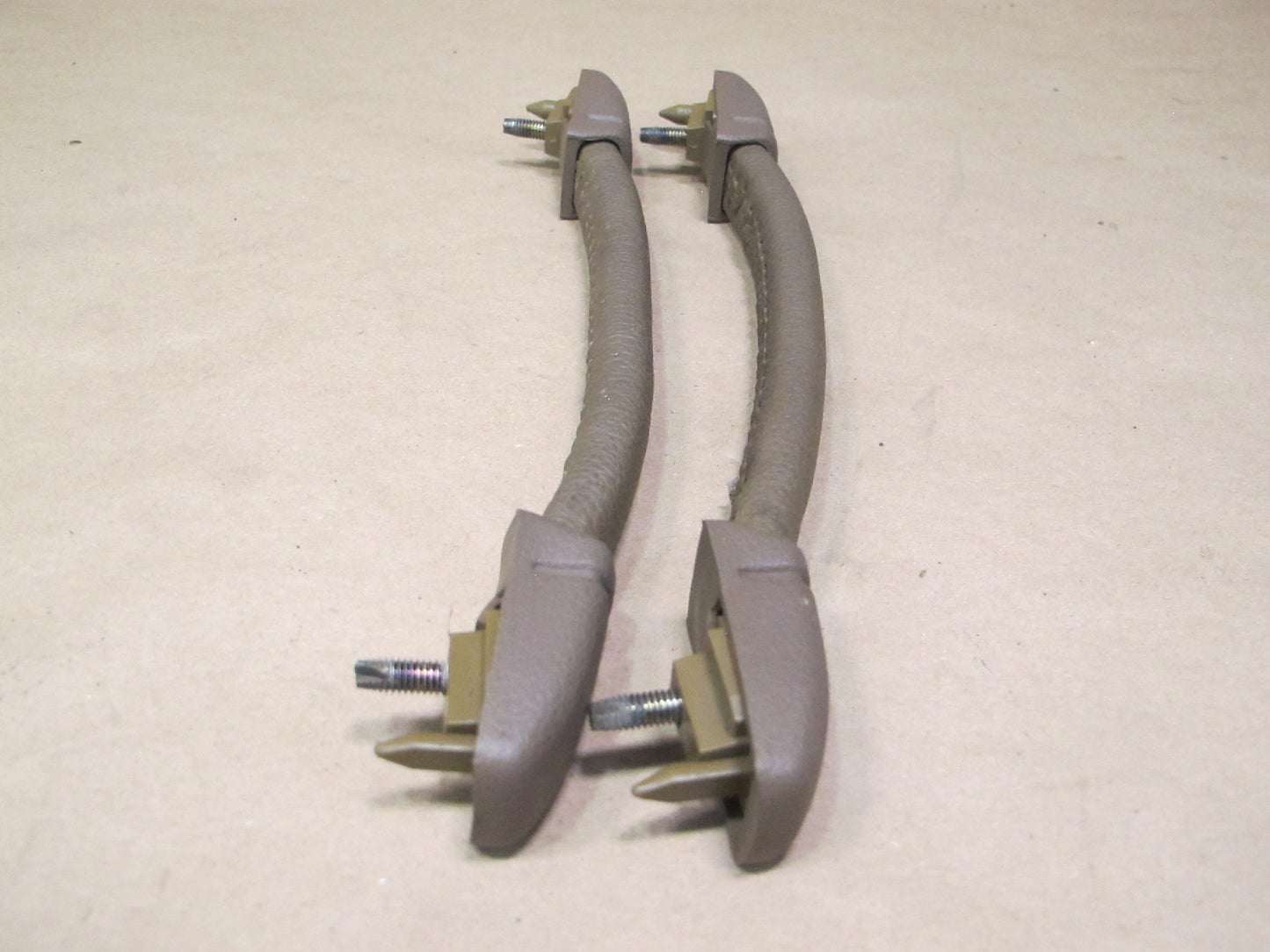 86-92 Toyota Supra MK3 Set of 2 A Pillar Grab Handle Brown OEM