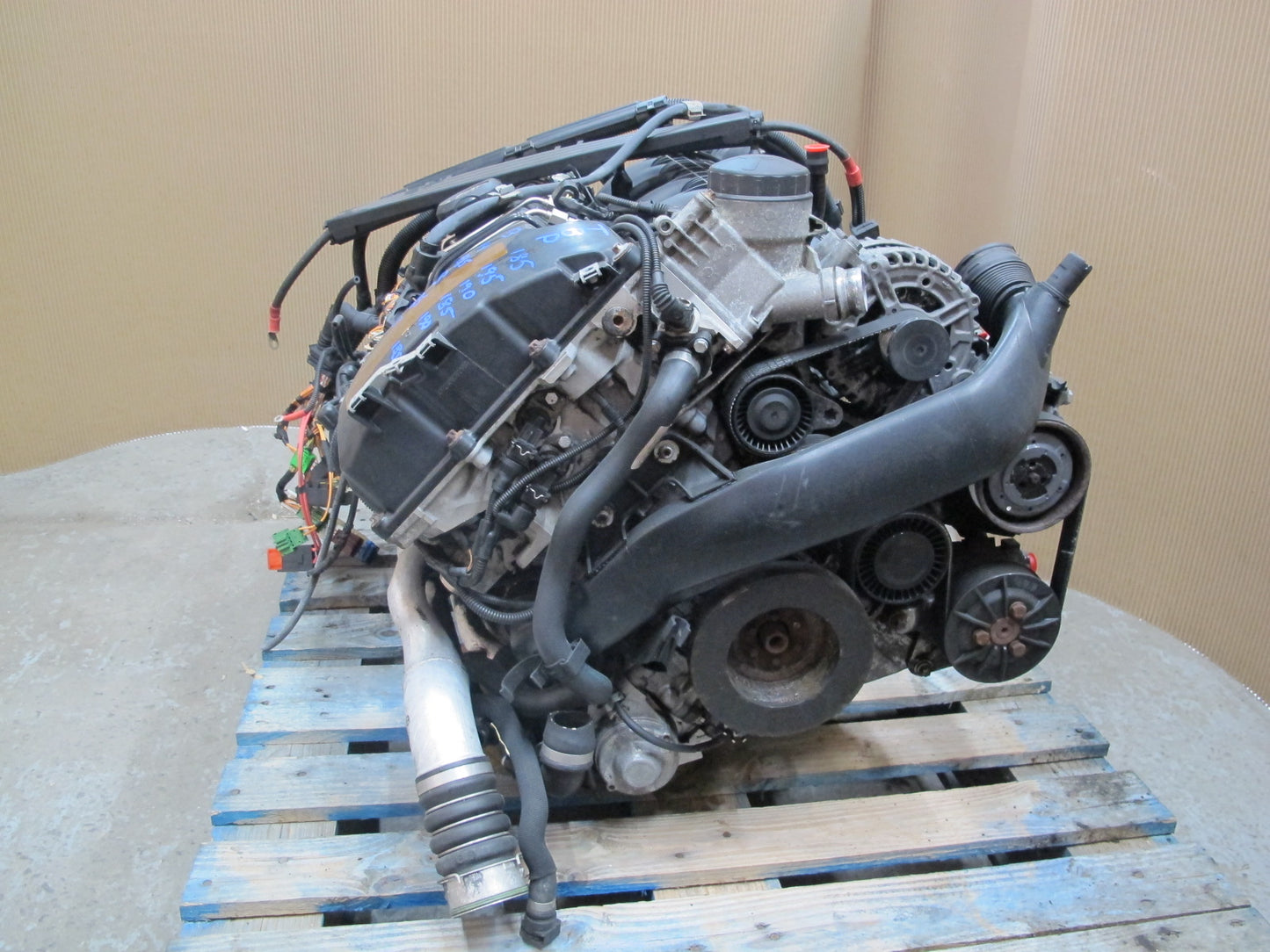 08-09 BMW E90 E92 335xi 3.0L N54 8 Bolt Complete Twin Turbo Engine Motor 132k