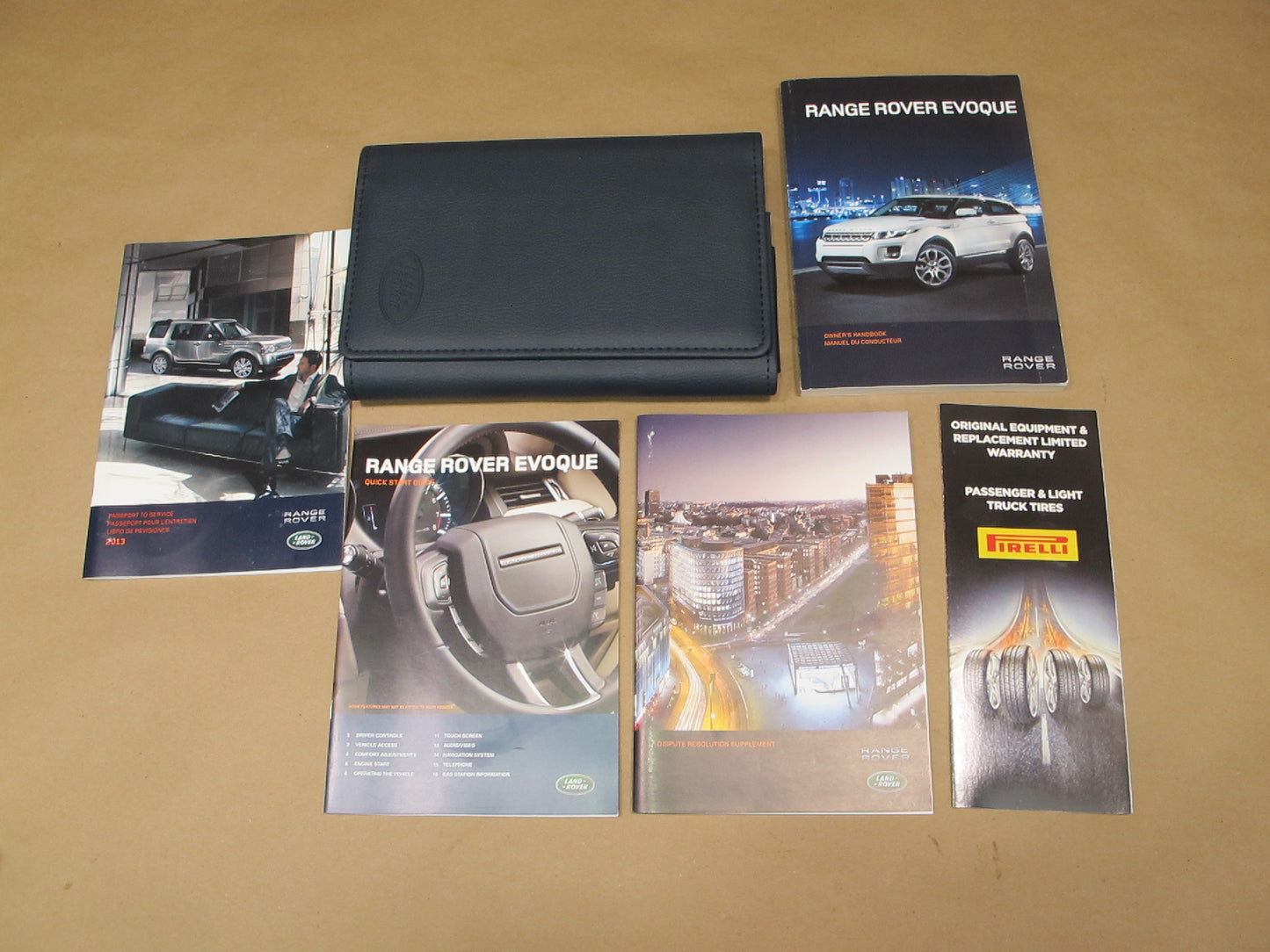 2013 Range Rover Evoque L538 Owner Operator Guide Manual Book Set Case OEM