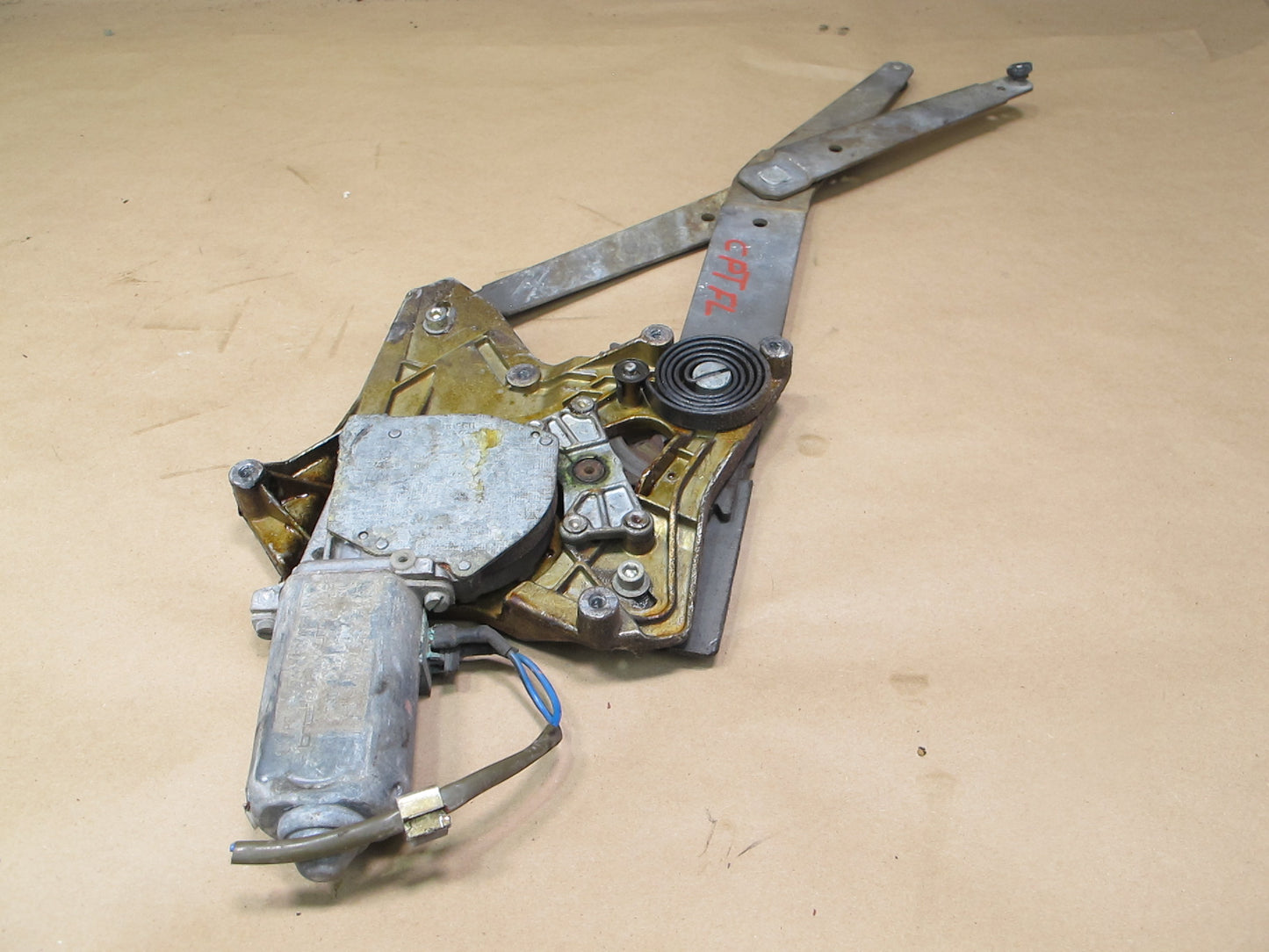 77-82 Porsche 924 Left Door Window Regulator w Motor OEM