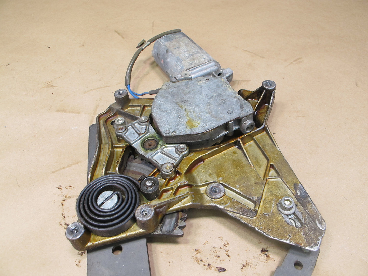 77-82 Porsche 924 Left Door Window Regulator w Motor OEM