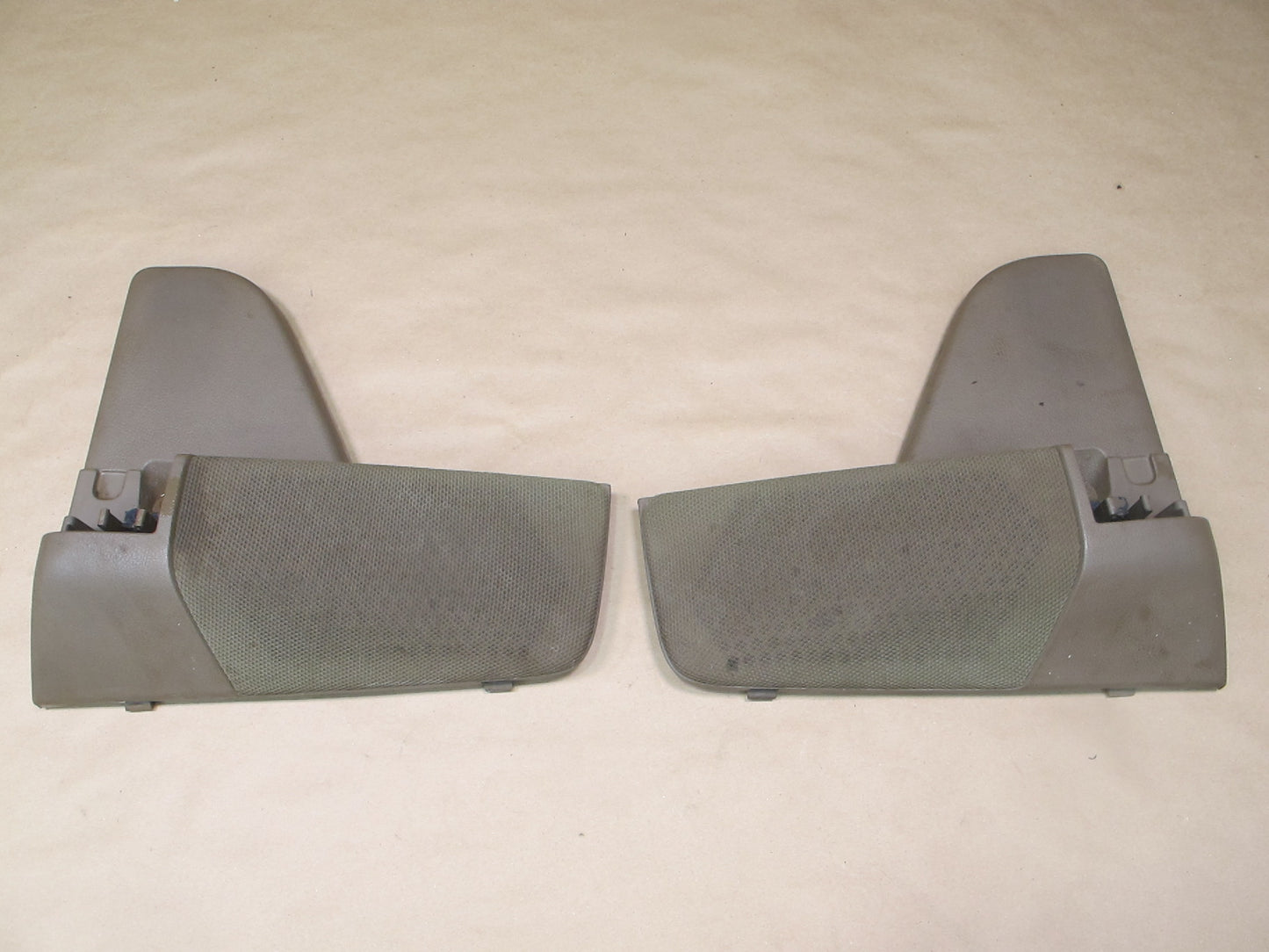 86-92 Toyota Supra MK3 Set of 2 Rear Left & Right Speaker Trim Cover Brown OEM