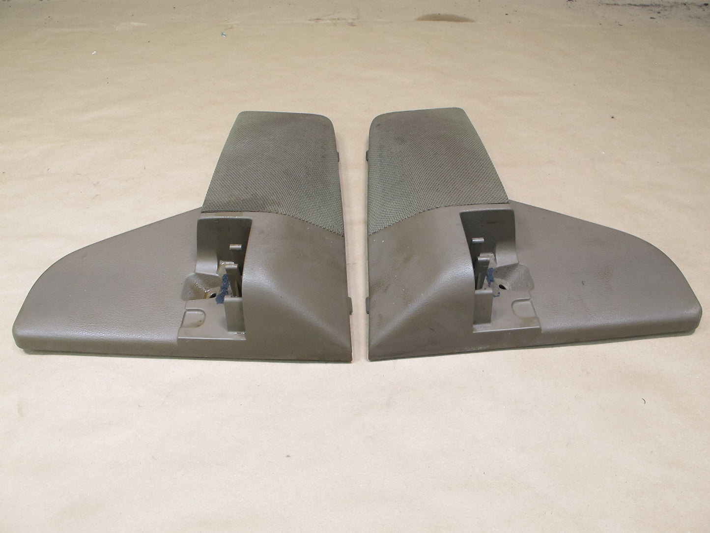 86-92 Toyota Supra MK3 Set of 2 Rear Left & Right Speaker Trim Cover Brown OEM