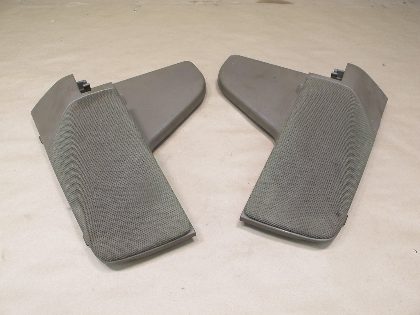 86-92 Toyota Supra MK3 Set of 2 Rear Left & Right Speaker Trim Cover Brown OEM