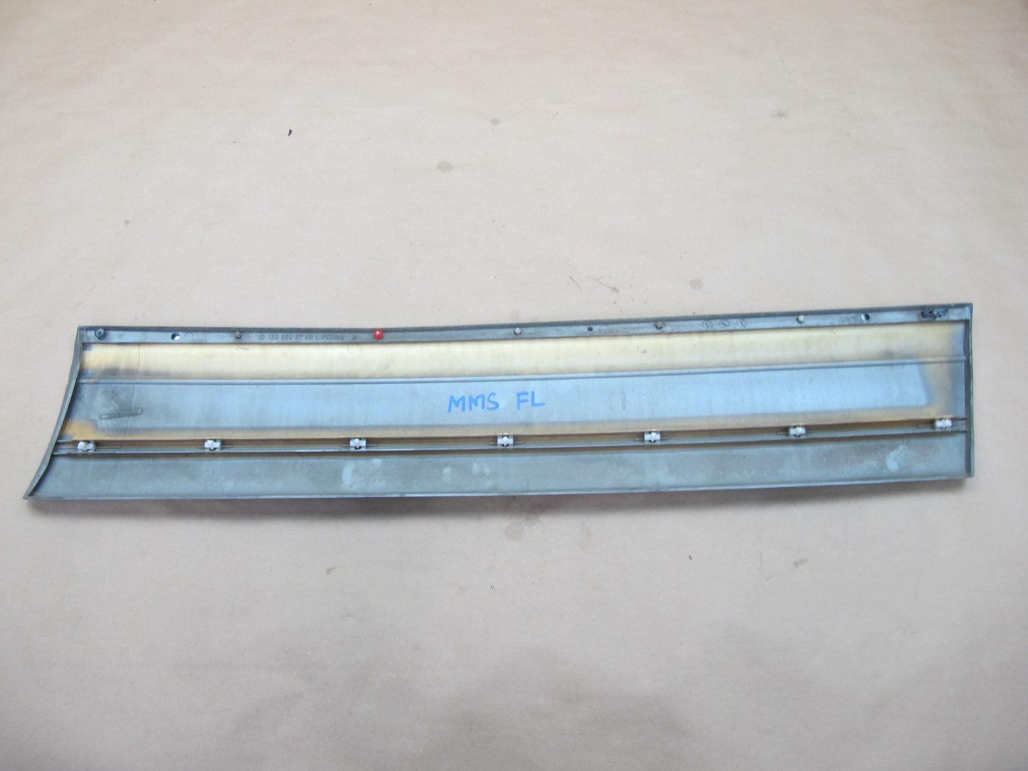 86-91 Mercedes W126 Set of 2 Front Left & Right Door Trim Cover Molding OEM