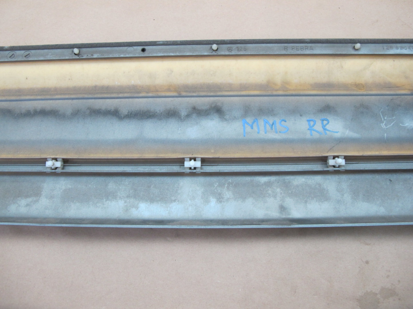 86-91 Mercedes W126 Rear Right Door Trim Cover Molding 1266904440 OEM