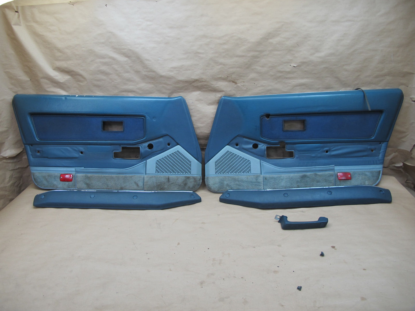 85-89 Nissan Z31 300ZX 2+0 Set of 2 Door Interior Trim Cover Panel OEM