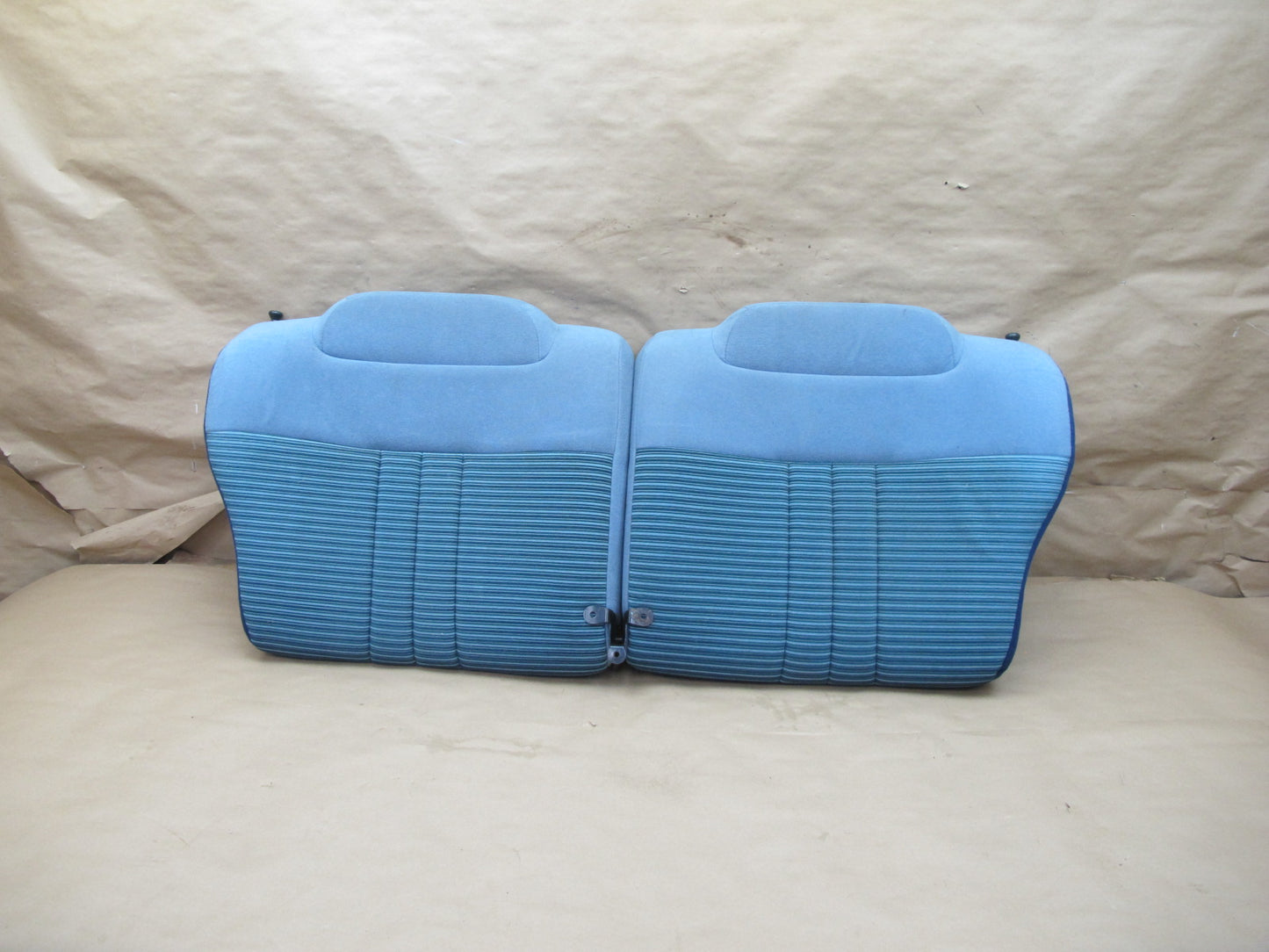 83-86 Toyota Celica Supra MA67 Front & Rear Cloth Seat Set Blue OEM