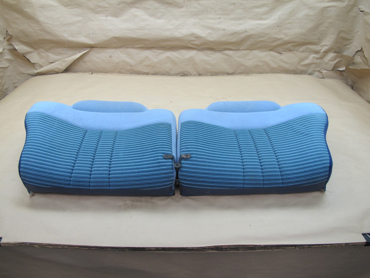 83-86 Toyota Celica Supra MA67 Front & Rear Cloth Seat Set Blue OEM