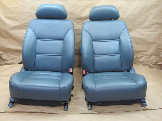 1992-1993 Lexus ES300 Front Left & Right Leather Seats Dark Blue OEM