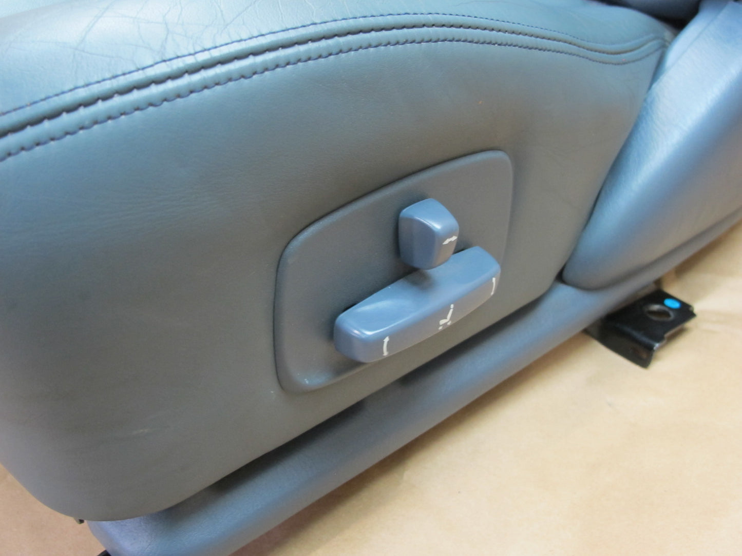 1992-1993 Lexus ES300 Front Left & Right Leather Seats Dark Blue OEM