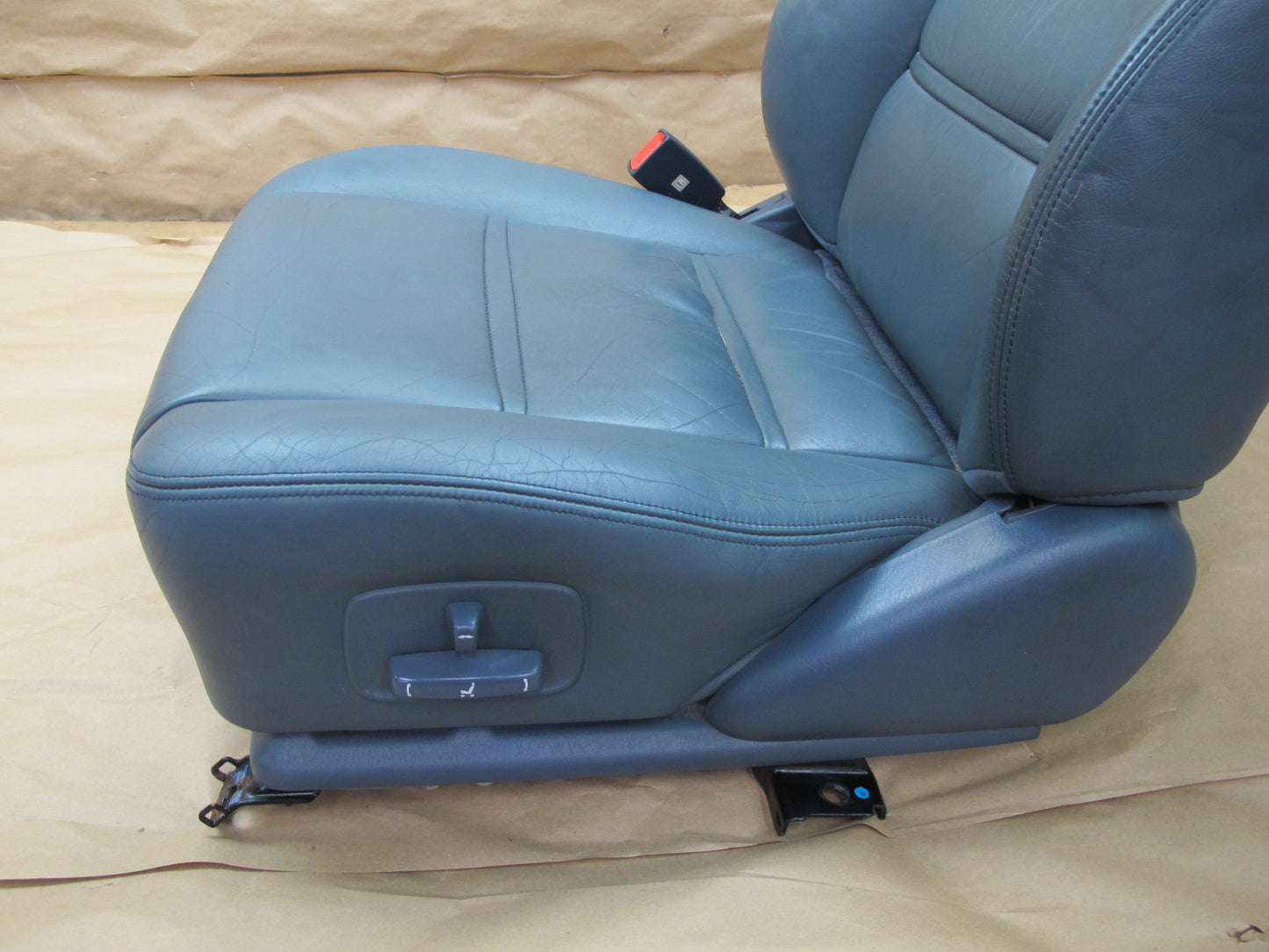 1992-1993 Lexus ES300 Front Left & Right Leather Seats Dark Blue OEM