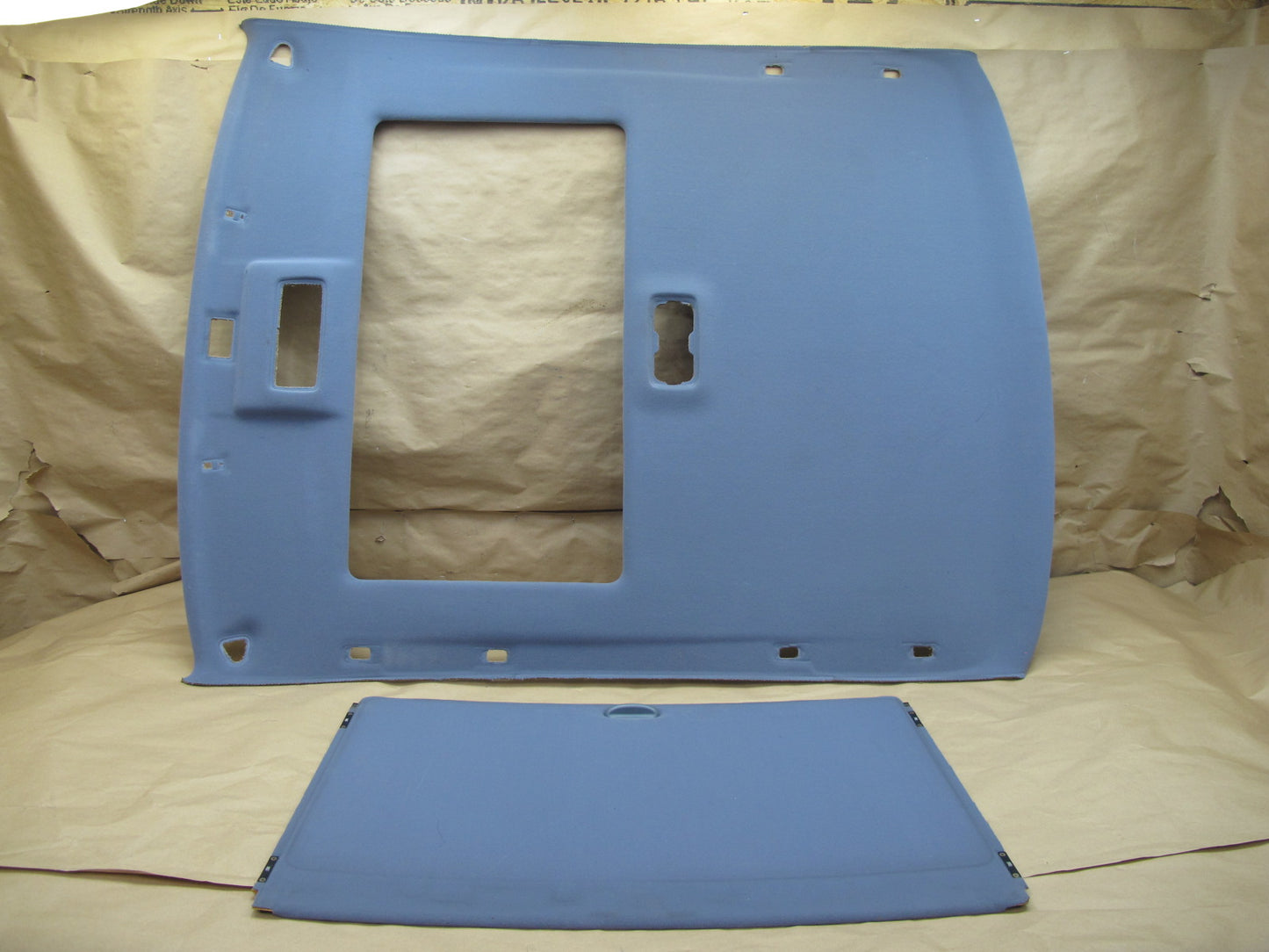 92-94 Lexus ES300 VCV10 Headliner Trim Panel & Sunroof Trim Panel Blue Set OEM