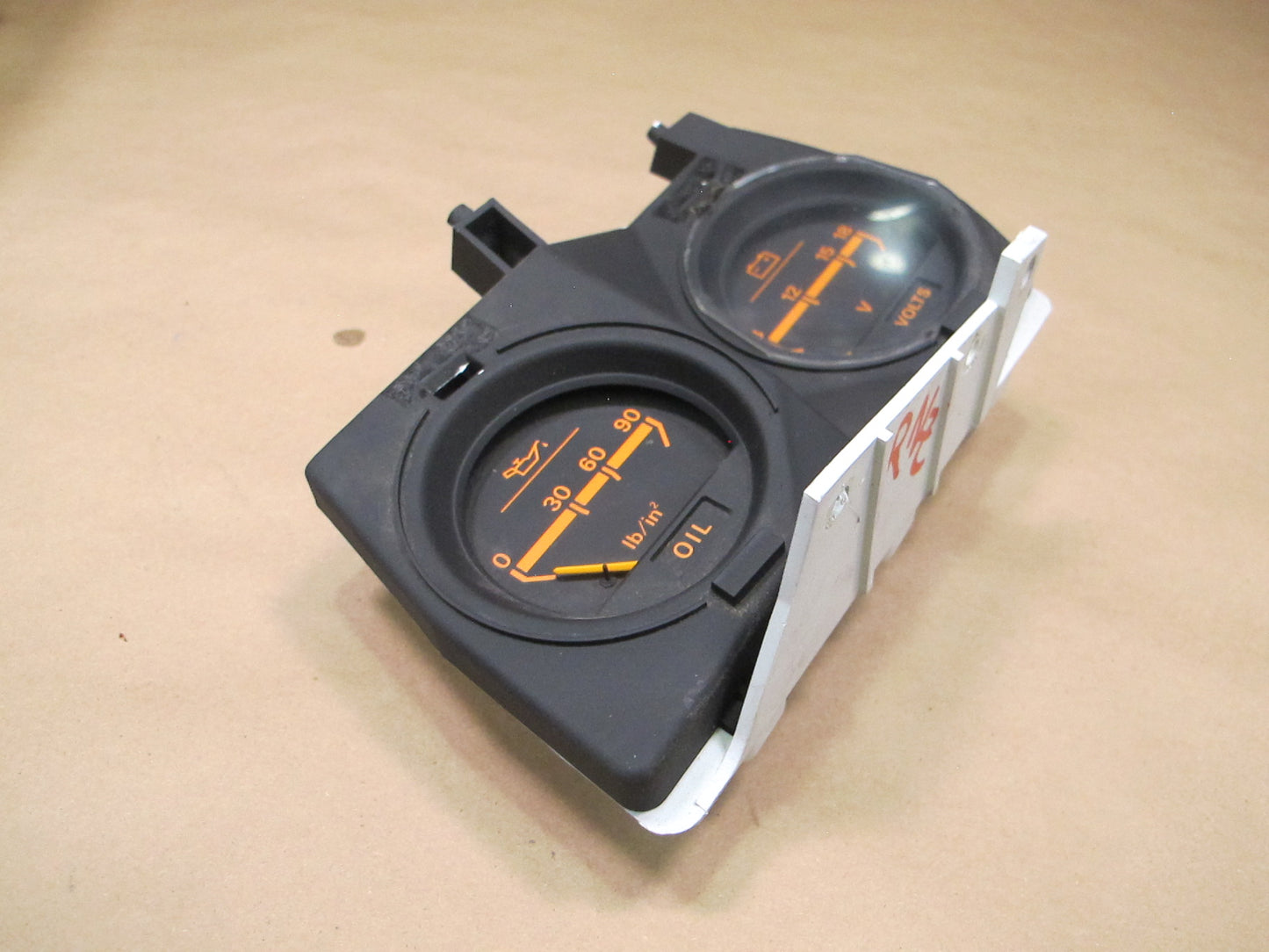 84-86 Nissan Z31 300ZX Oil Pressure & Battery Voltage Meter Gauge OEM