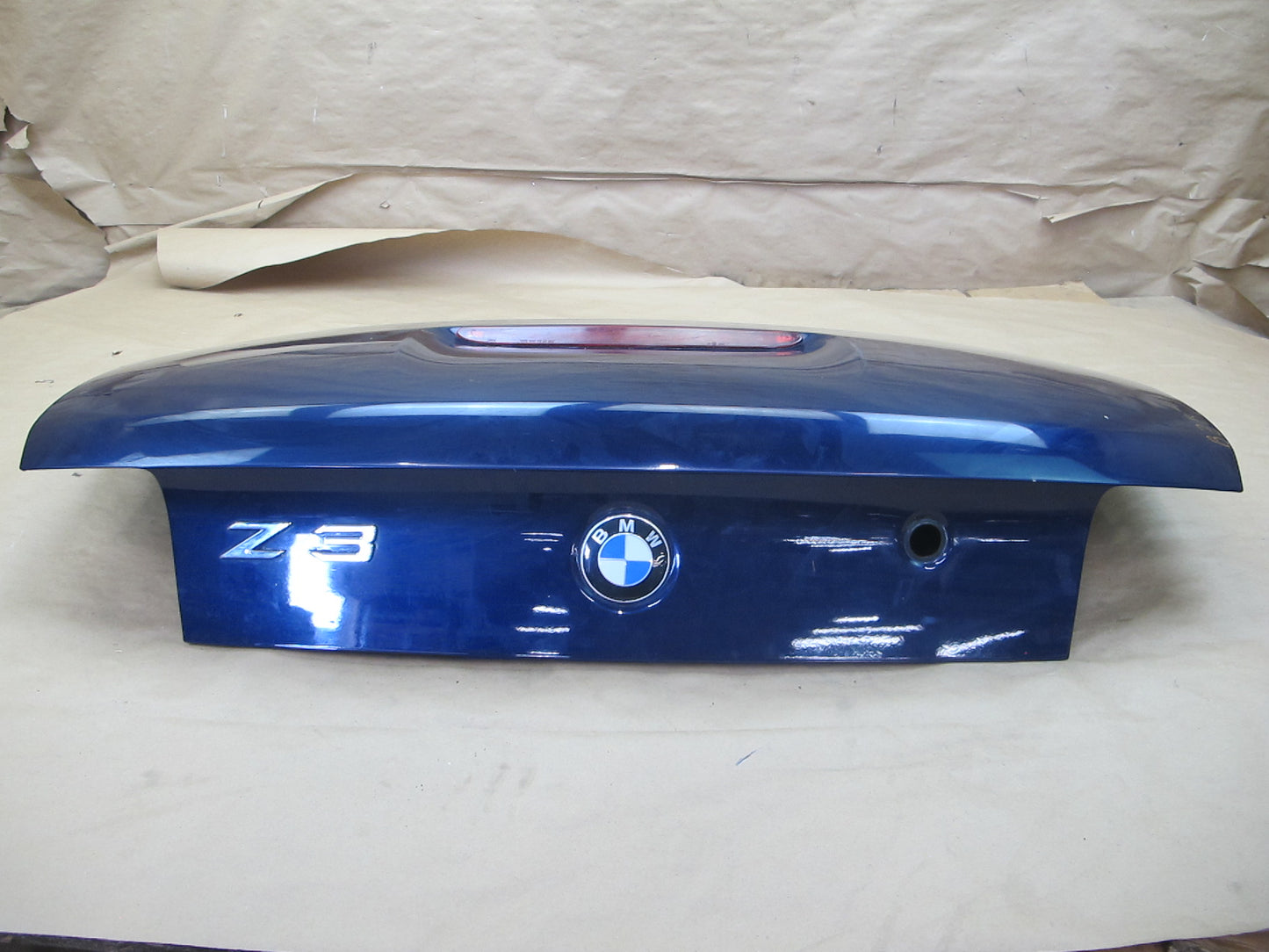 96-99 BMW E36/7 Z3 Roadster Rear Trunk Deck Lid Shell Cover Panel Blue OEM