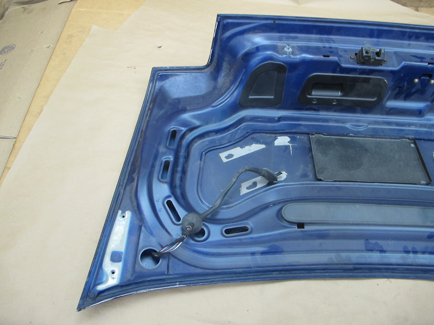 96-99 BMW E36/7 Z3 Roadster Rear Trunk Deck Lid Shell Cover Panel Blue OEM