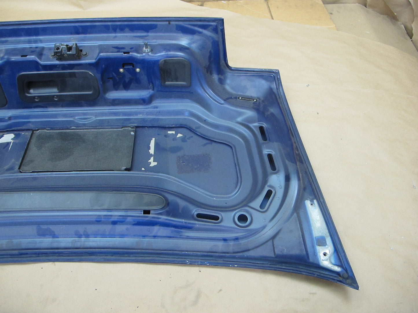 96-99 BMW E36/7 Z3 Roadster Rear Trunk Deck Lid Shell Cover Panel Blue OEM