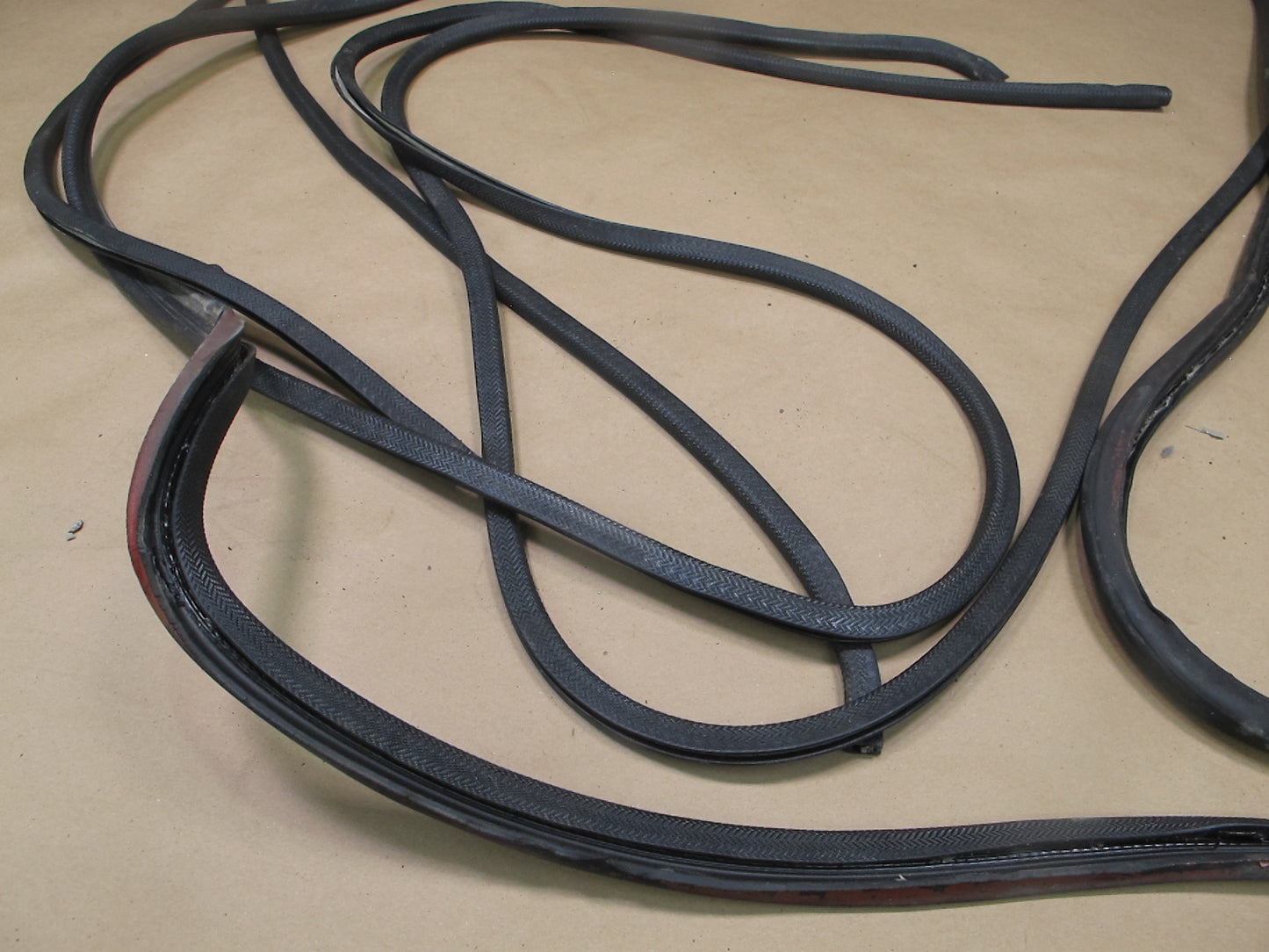 80-82 Porsche 924 Door Trunk Weatherstrip Rubber Seal Gasket Set OEM