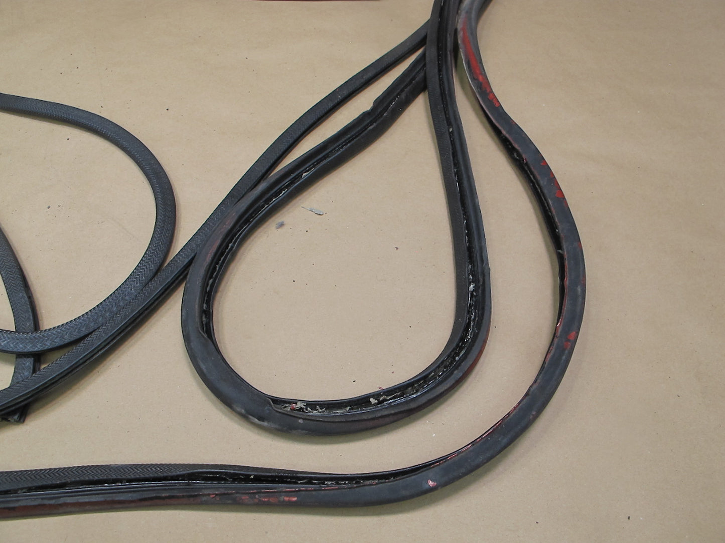 80-82 Porsche 924 Door Trunk Weatherstrip Rubber Seal Gasket Set OEM