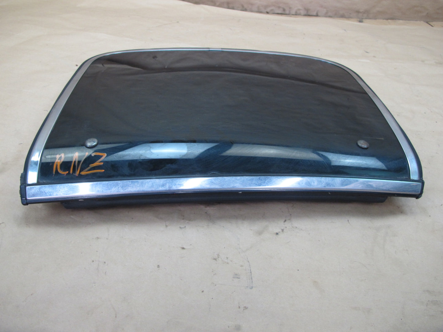 85-89 Nissan Z31 300ZX 2+0 Right T-top Glass Window w Storage BAG OEM