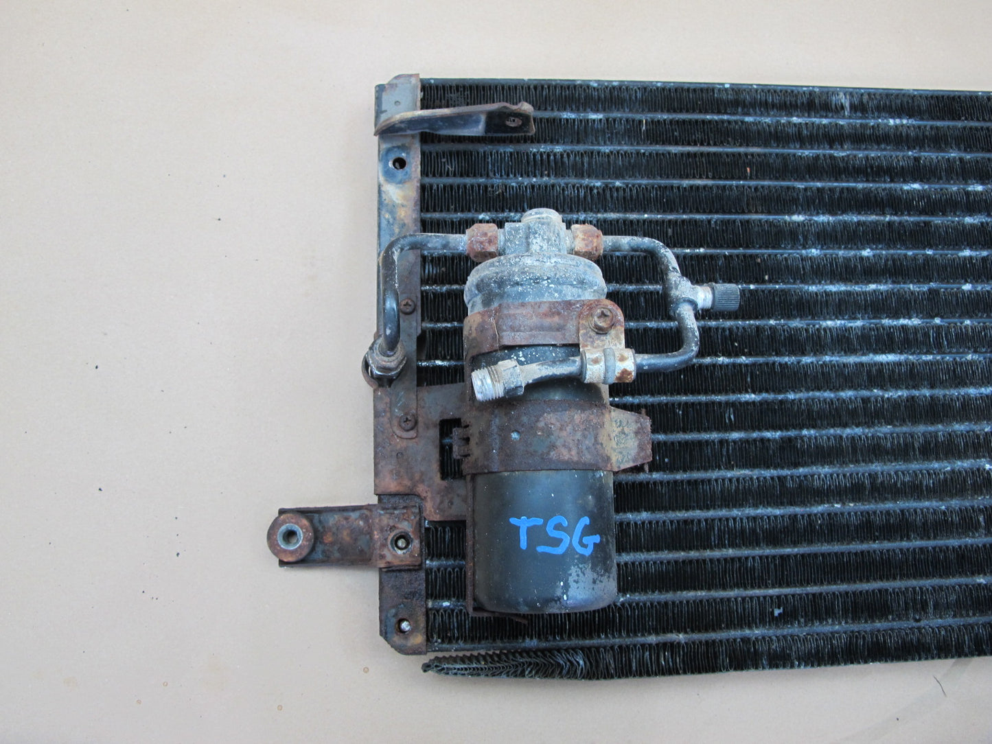 83-86 Toyota Celica Supra MA67 AC Air Condition Condenser w Dryer Tank OEM