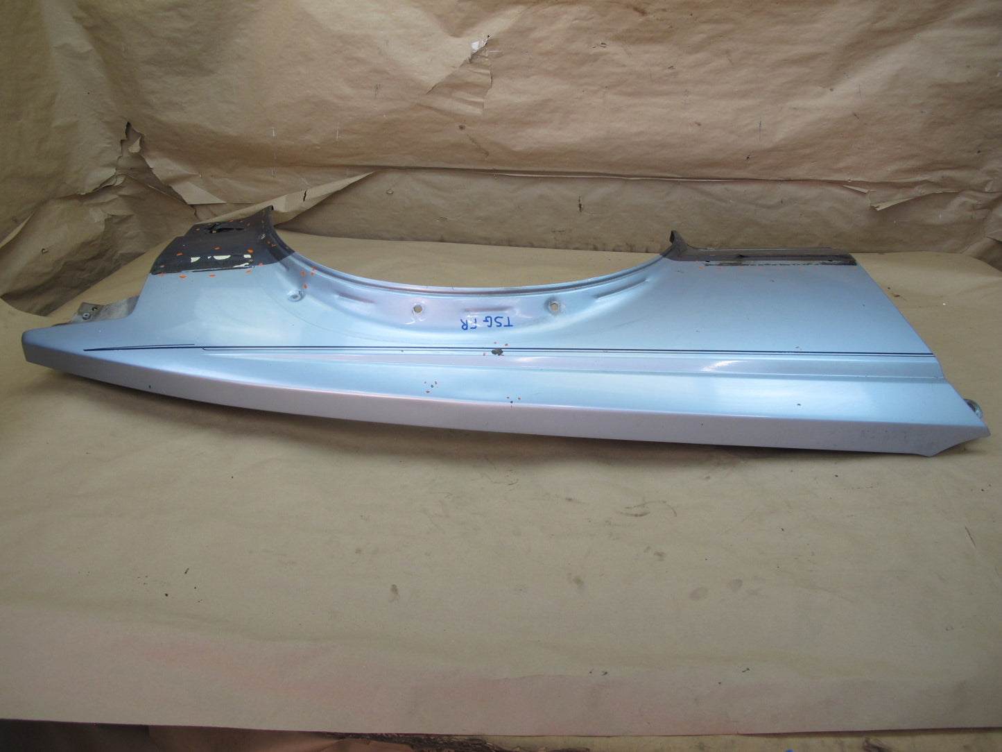 83-85 Toyota Calica Supra MA67 Front Right Fender Shell Cover Panel Blue OEM