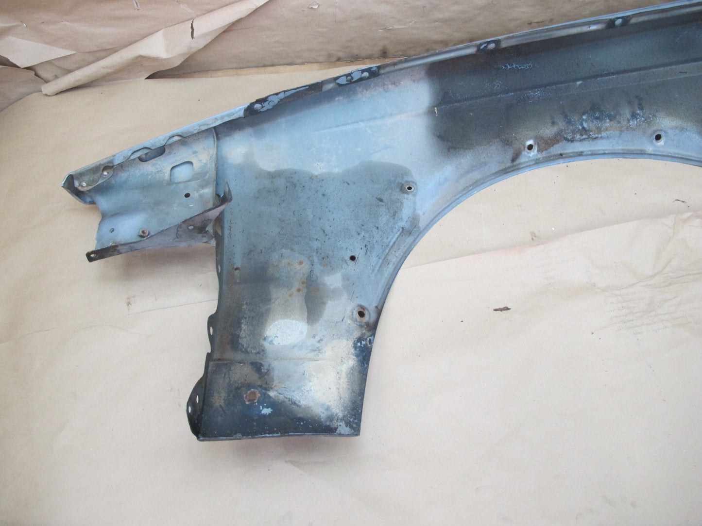 83-85 Toyota Calica Supra MA67 Front Right Fender Shell Cover Panel Blue OEM