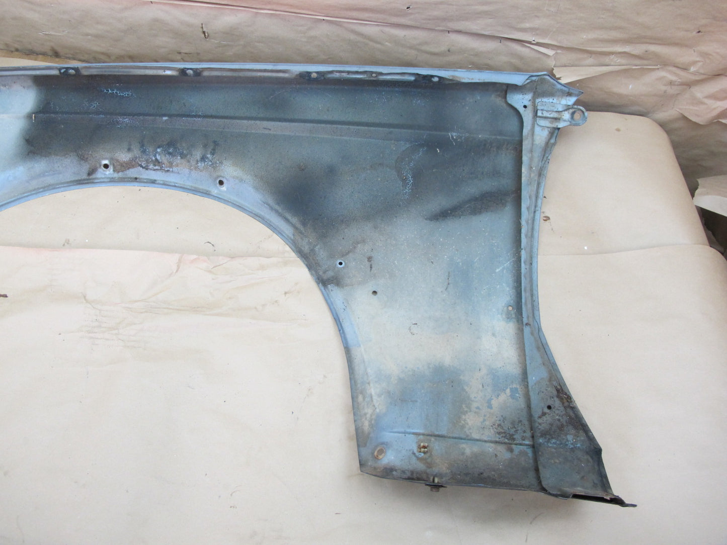 83-85 Toyota Calica Supra MA67 Front Right Fender Shell Cover Panel Blue OEM