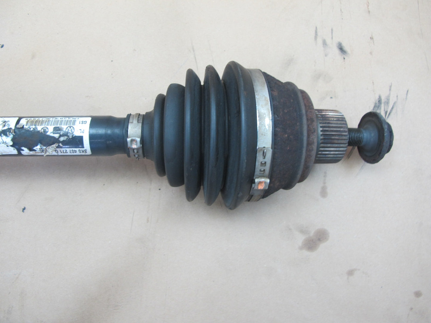 08-16 Audi 8T S5 AWD Front Left or Right Axle Shaft 8K0407271D OEM