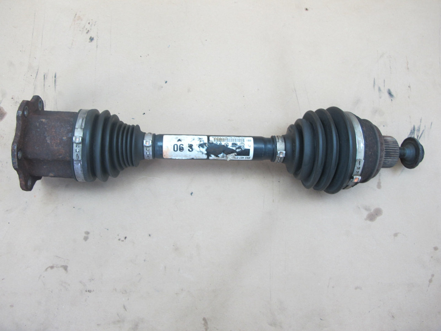 08-16 Audi 8T S5 AWD Front Left or Right Axle Shaft 8K0407271D OEM