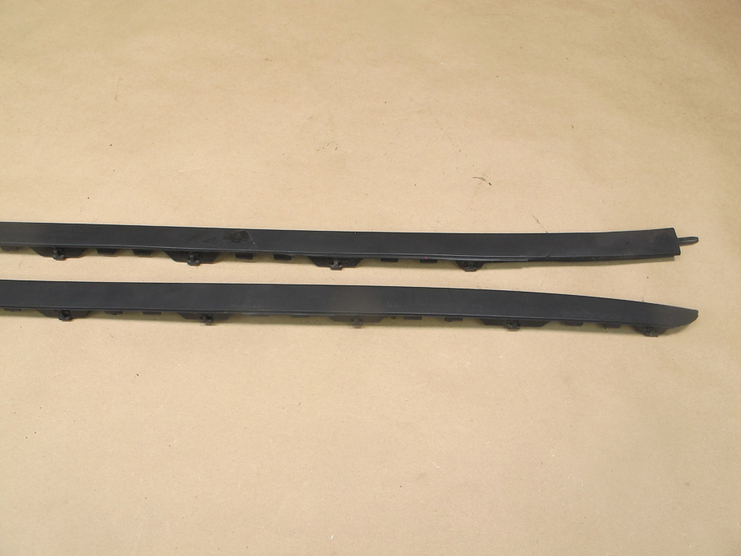 14-18 BMW F15 X5 Left & Right A Pillar Windshield Trim Drip Molding Set OEM