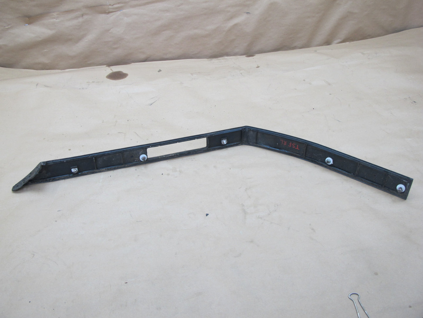 86-88 Toyota Supra A70 MK3 Rear License Plate Trim Molding Set Brown OEM