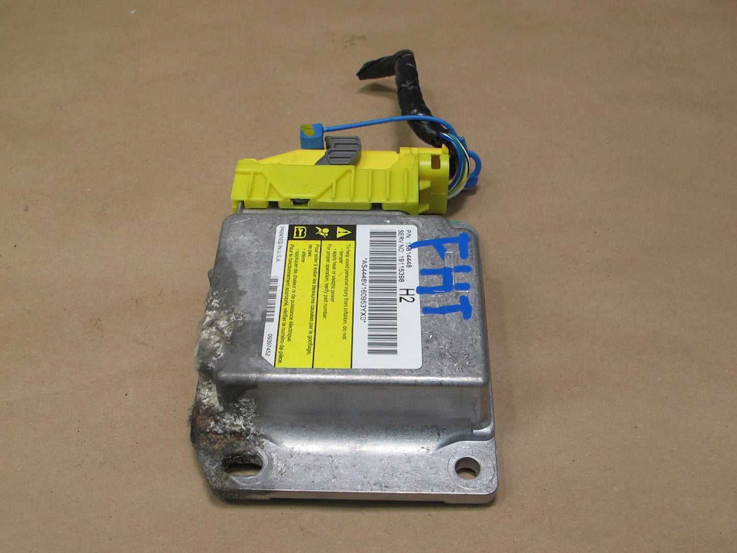 06-07 HUMMER H2 SRS AIRBAG CONTROL MODULE UNIT 15814448 OEM