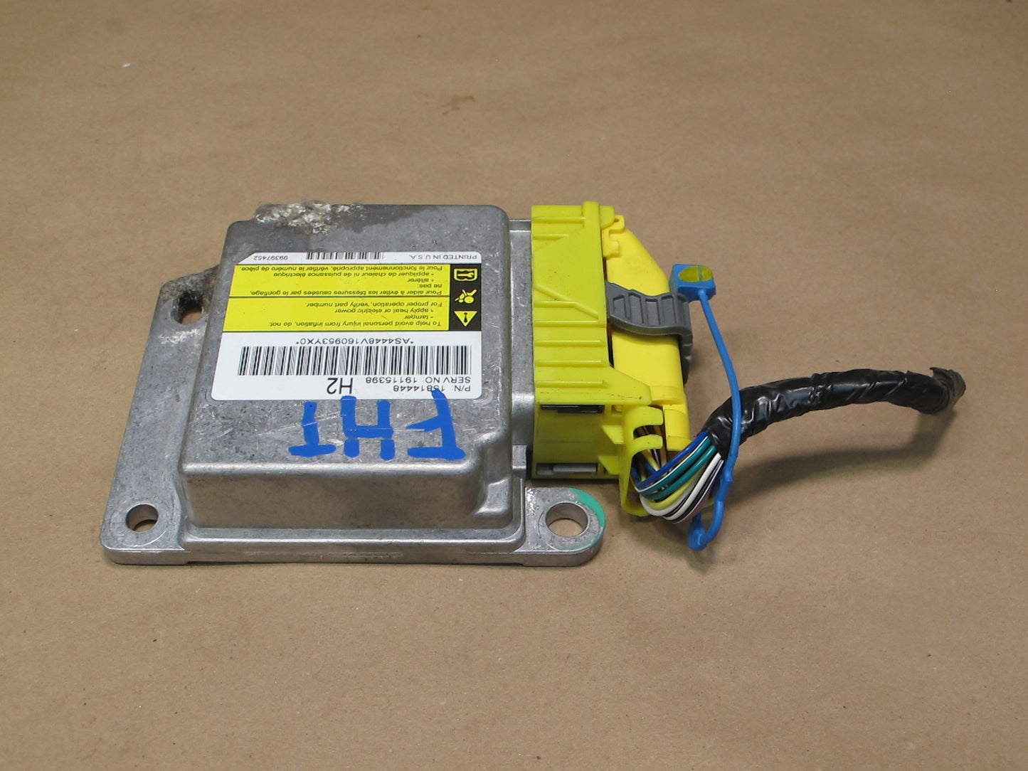 06-07 HUMMER H2 SRS AIRBAG CONTROL MODULE UNIT 15814448 OEM