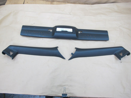 06-08 BMW E85 Z4 Roadster Set of 3 A Pillar & Headliner Trim Cover Black OEM