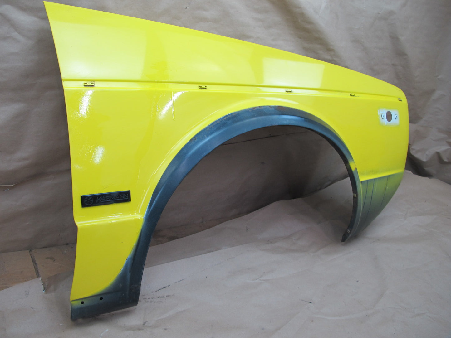 85-93 VW Golf MK1 Cabriolet Front Right Fender Shell Cover Panel Yellow OEM