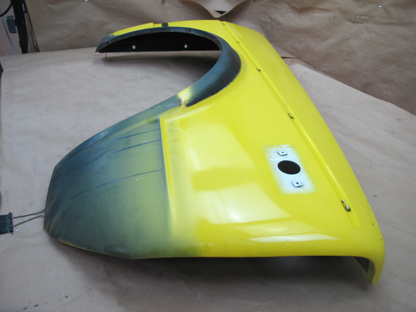 85-93 VW Golf MK1 Cabriolet Front Right Fender Shell Cover Panel Yellow OEM