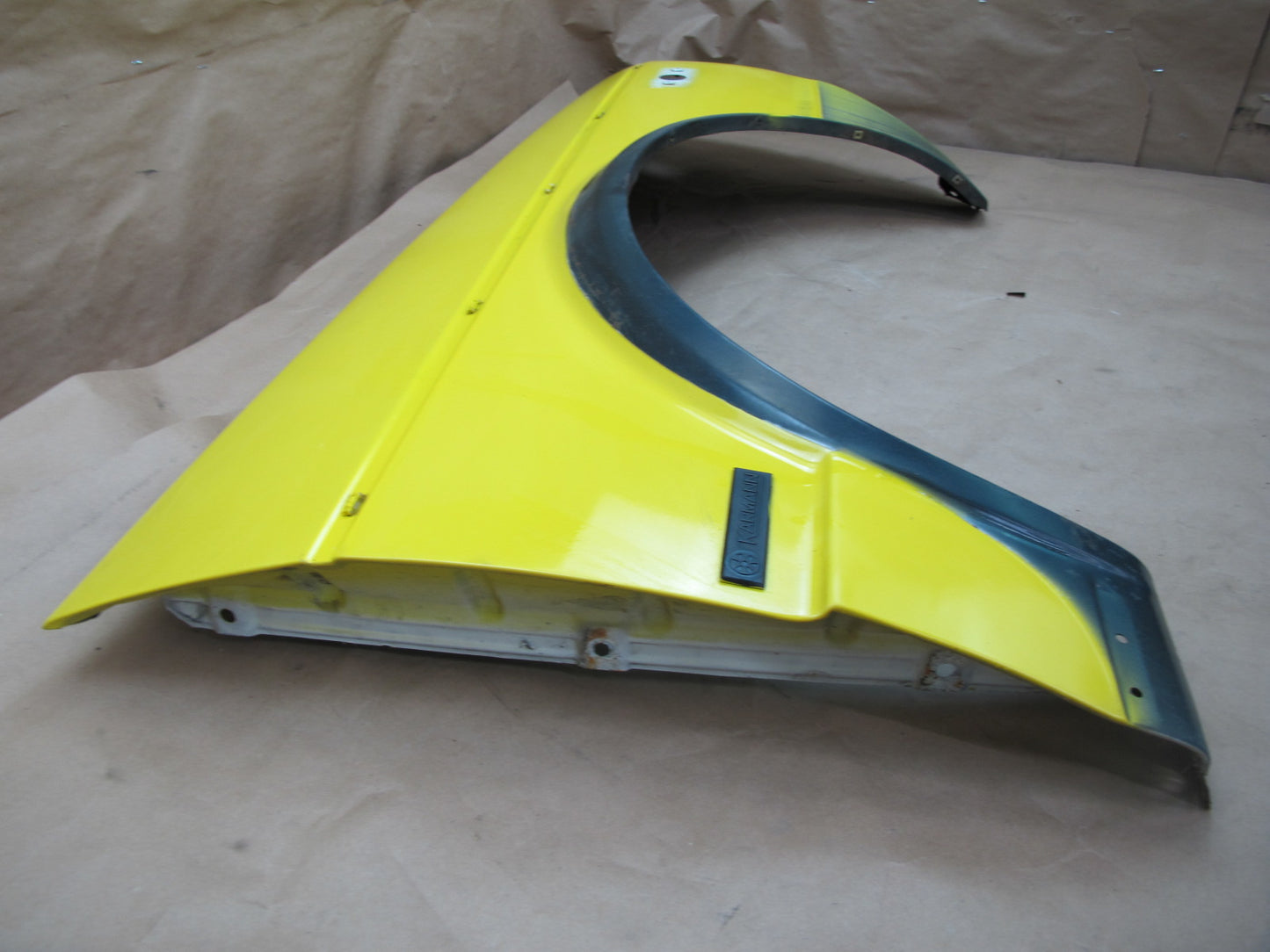 85-93 VW Golf MK1 Cabriolet Front Right Fender Shell Cover Panel Yellow OEM