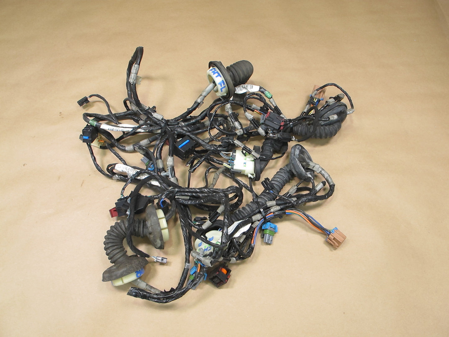 2003-2007 Hummer H2 Front & Rear Left Right Side Door Wiring Wire Harness Set