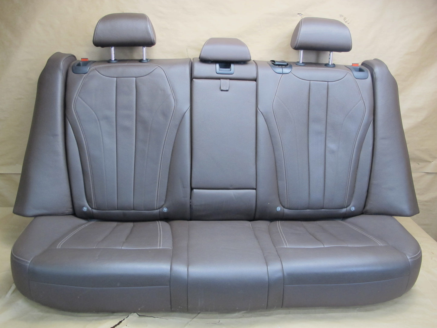 14-18 BMW F15 X5 Rear Second 2ND ROW Leather Seat w Headrest Mocha OEM