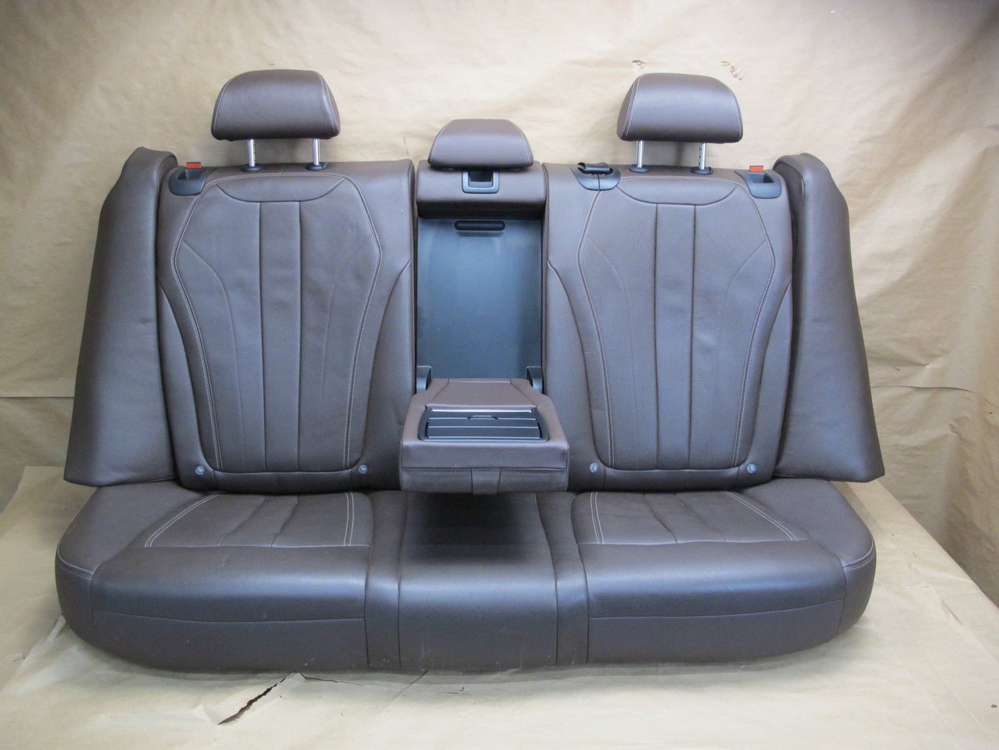 14-18 BMW F15 X5 Rear Second 2ND ROW Leather Seat w Headrest Mocha OEM