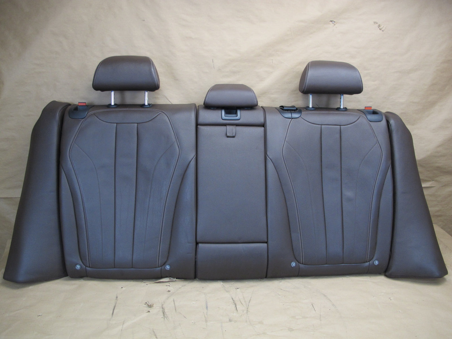 14-18 BMW F15 X5 Rear Second 2ND ROW Leather Seat w Headrest Mocha OEM